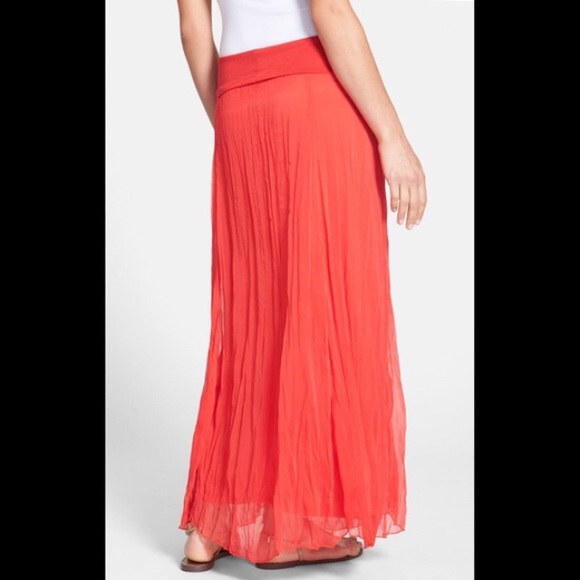 Max and Mia red maxi skirt - gently used - Picture 3 of 4